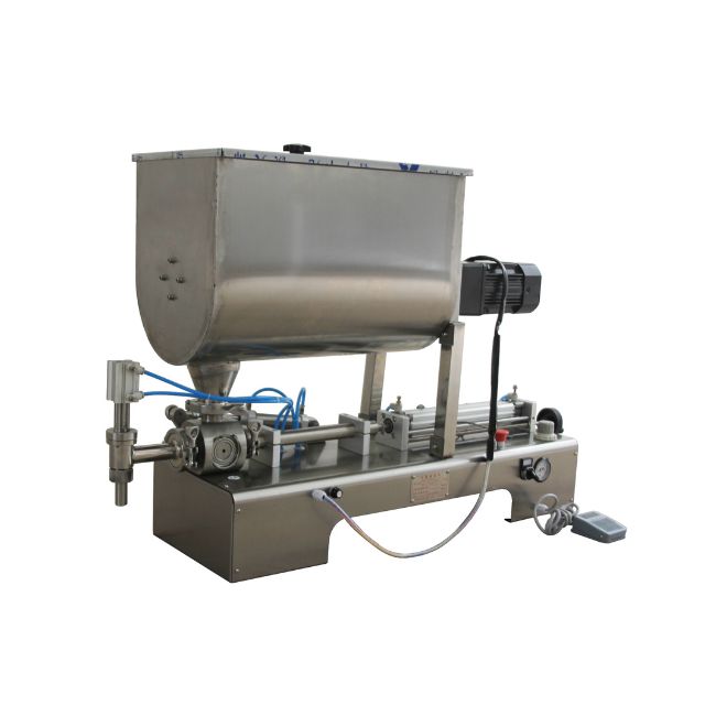Semi-Automatic Paste Filling Machine With Mixing Hopper (50-500ml) GW-1 (50-500ml)