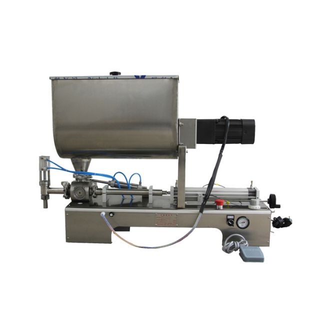 Semi-Automatic Paste Filling Machine With Mixing Hopper (500-3000ml) GW-1 (500-3000ml)