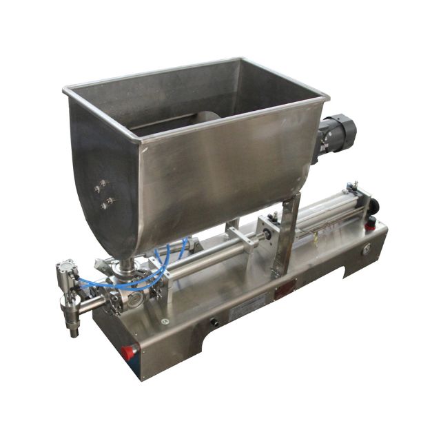 Semi-Automatic Paste Filling Machine With Mixing Hopper (500-3000ml) GW-1 (500-3000ml)