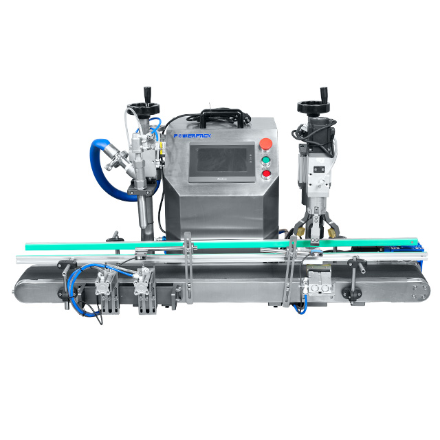 Desktop Liquid Paste Filling Capping Machine with Conveyor GTZ-3000CS