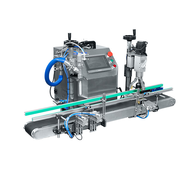 Desktop Liquid Paste Filling Capping Machine with Conveyor GTZ-3000CS